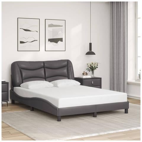 Giroletto Senza Materasso Hvar Crema 140x190 Cm In Similpelle - Foto 8