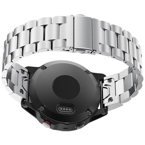 Cinturino A Sgancio Rapido Color Argento Per Garmin Fenix 7s (20 Mm) - Foto 4