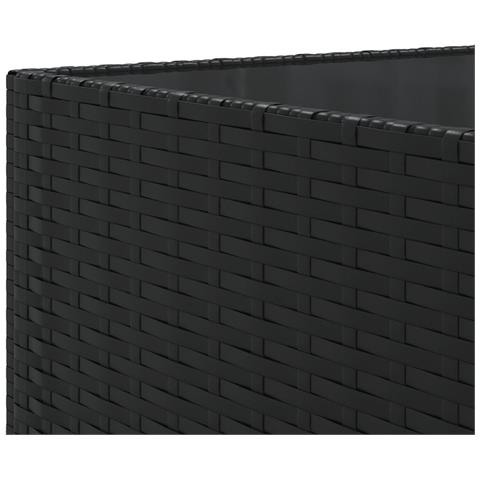 Set Salotto da Giardino con Cuscini 7pz Nero Polyrattan - Foto 9