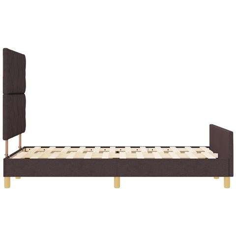 Struttura Letto  Marrone Scuro 120x200 cm in Tessuto - Foto 9
