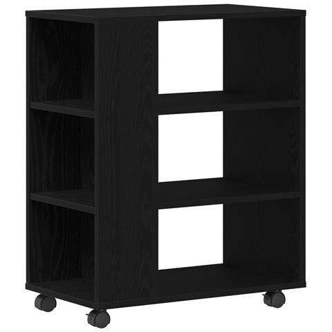 Mobile Nero Rovere 60x35x75 cm in legno ingegnerizzato - Foto 1