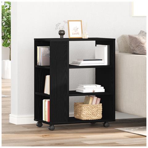 Mobile Nero Rovere 60x35x75 cm in legno ingegnerizzato - Foto 2