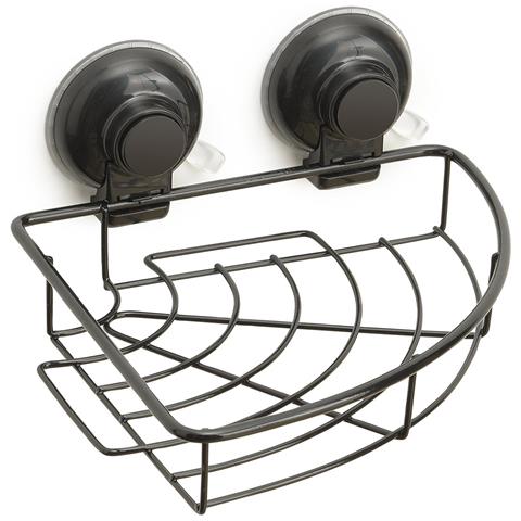 Portaoggetti Angolare Per Doccia In Filo Da Muro In Metallo E Resine Termoplastiche Ho80 Serie Hot Nero Matt - Foto 1