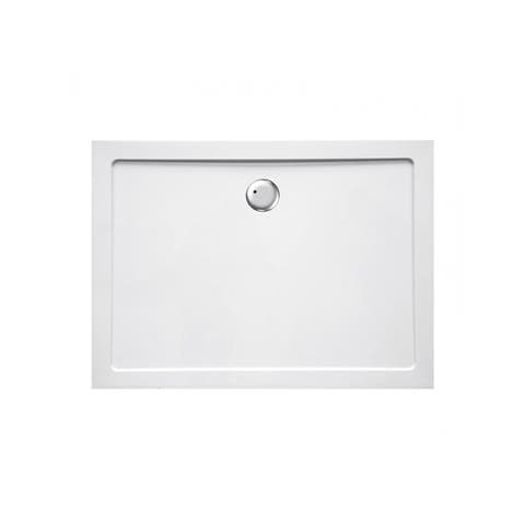 Piatto Doccia Ribassato 80x120 Cm Resina H3.5 Cm Monaco Bianco - Foto 1