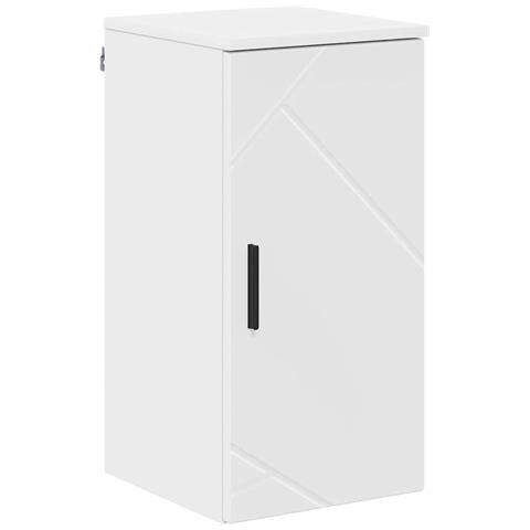 Mobile da Bagno con porta Bianco lucido 30 x 31.5 x 61 cm - Foto 1