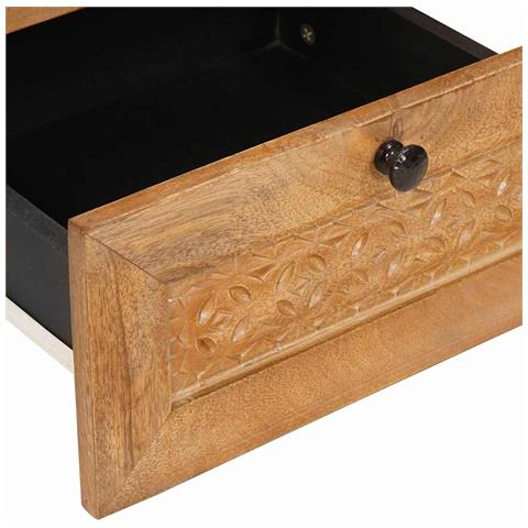 Comodino con cassetto 2 pcs Marrone chiaro 40 x 33 x 46 cm - Foto 9