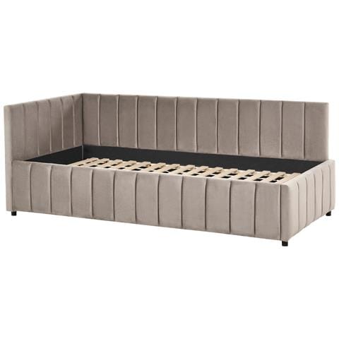 Letto Da Giorno Velluto Lisieux 90 X 200 Cm Tortora - Foto 2