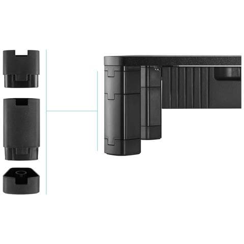 TQMMPD02 Supporti a parete per TV Scrivania Nero - Foto 7