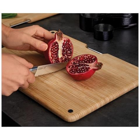 Set Taglieri In Bambù E Acciaio Folio Tre Pezzi Per Cucina Superfici Resistenti Custodia In Acciaio Inox Piedi Antiscivolo Finitura Antimpronte - Foto 5