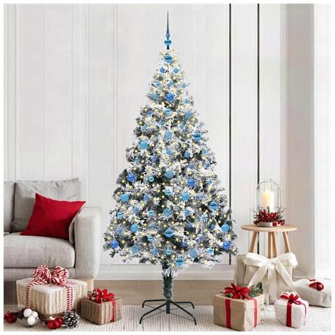 Albero di Natale artificiale con 300 LED Bianco 210 cm - Foto 2