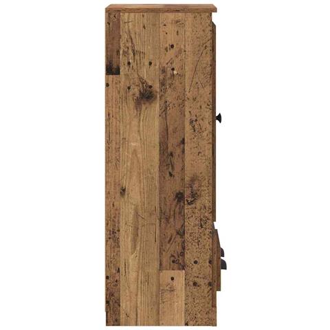 Credenza con cassetto 3 pcs Legno vecchio Legno multistrato - Foto 9