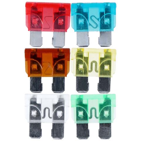 Fusibili Per Auto 6 Pezzi Da 7,5 A A 30 A Protezione Sistema Elettrico, Multicolore - Foto 1