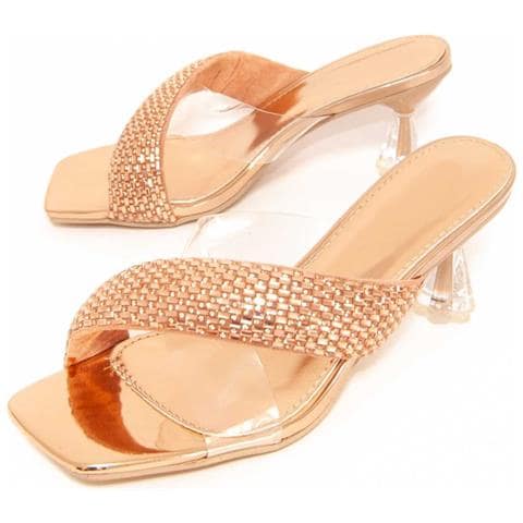 Sandali Con Tacco Brihel23 Rosa Rosa Materiale Sintetico - Foto 1
