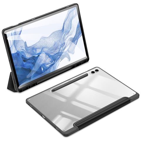 Cover per Galaxy Tab S9 FE Plus - Pelle /PU, Nero - Foto 2