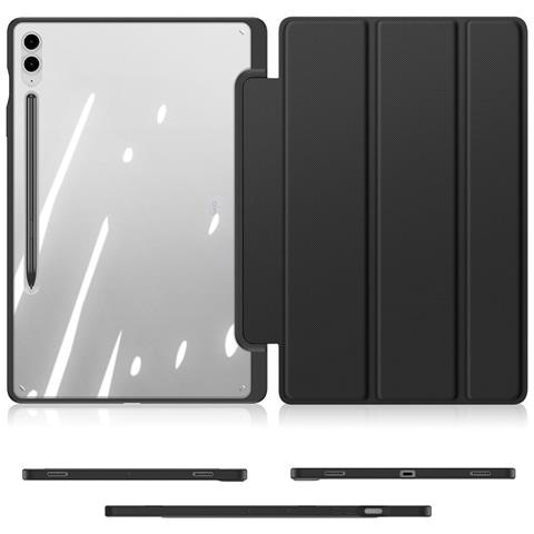 Cover per Galaxy Tab S9 FE Plus - Pelle /PU, Nero - Foto 4