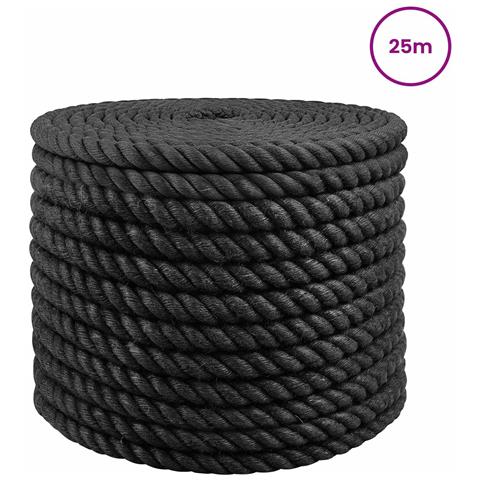 Corda di Juta 20 Nero 100% juta Tossa - Foto 2