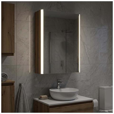 Mobiletto per specchio da bagno Rovere Artigianale - Foto 2