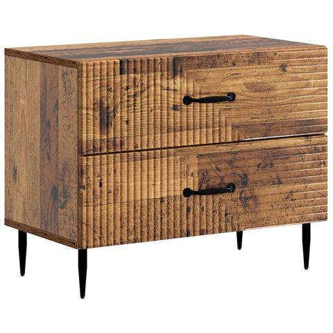 Armadio da Notte con cassetto Legno antico 62 x 34,5 x 47,5 cm - Foto 1