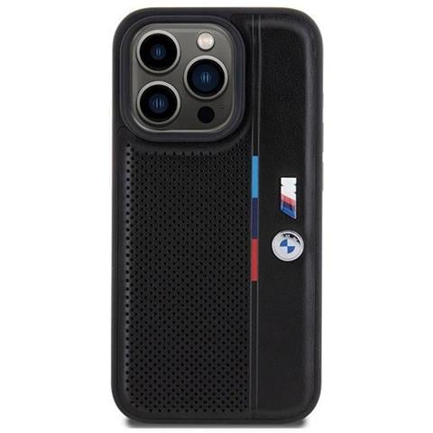 Custodia Perforata Tricolor Line Per Iphone 15 Pro - Nera - Foto 7