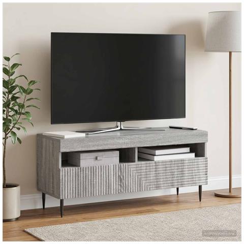 Mobile TV LED Sonoma grigio Legno ingegnerizzato - Foto 2