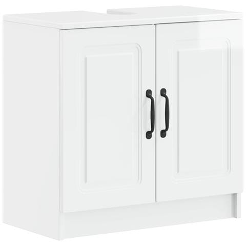 Armadio per Lavabo da Bagno UTRECHT Bianco Lucido - Foto 1