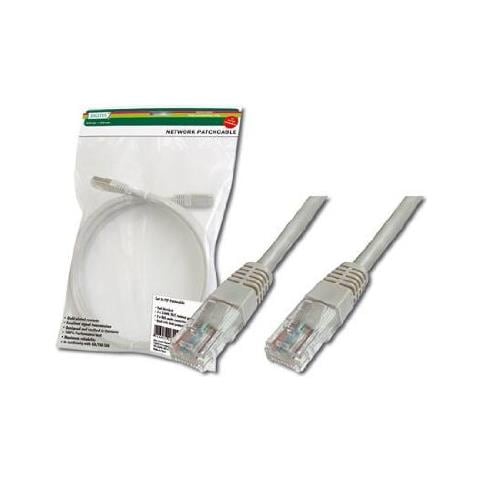 Cavo LAN Cat 5e DIGITUS – 7 Metri, Grigio, U/UTP Non Schermato, Compatibile Con Cat-5 E Cat-6