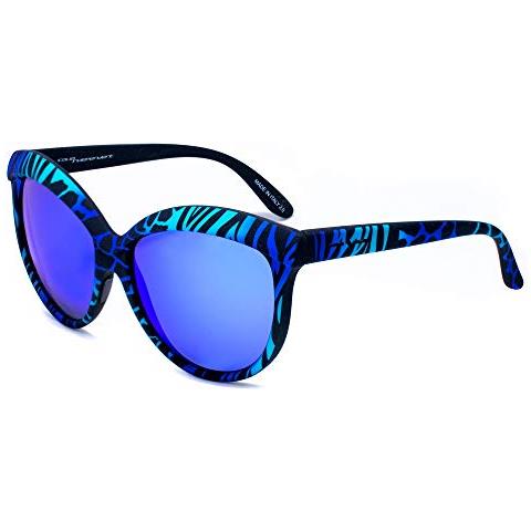 0092-ZEF-022 Occhiali da Sole, Multicolore (Azul / Nero), 58.0 Donna - Foto 2