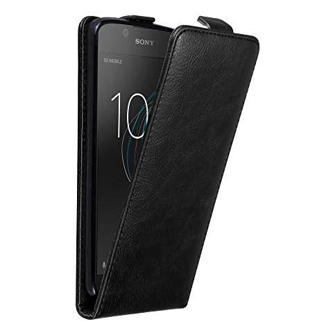 Custodia Compatibile Con Sony Xperia L1 In Nero Di Notte - Coperchio Protettivo In Design Flip Con Chiusura Magnetica - Foto 1
