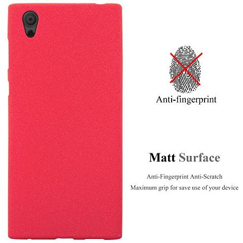Custodia Compatibile Con Sony Xperia L1 In Frost Rosso - Coperchio Protettivo In Silicone Tpu Flessibile - Foto 2