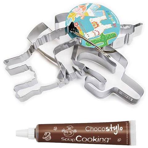 4 Tagliabiscotti Lama + Penna Alimentare Al Cioccolato - Foto 2