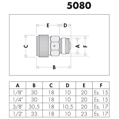 Valvolina Igroscopica 3/8” Cromata | 508031 - Foto 2