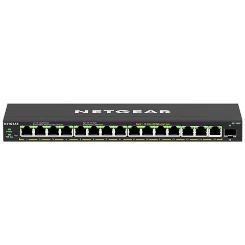 Switch GS316EP-100PES 16 Porte Gigabit Ethernet con 1 Porta Ethernet SFP - Foto 1
