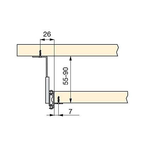 Corridori Cuscinetto A Sfere Per La Piattaforma Underdesk Parola Mensola Cassetto Con Regolazione In Altezza - Foto 2