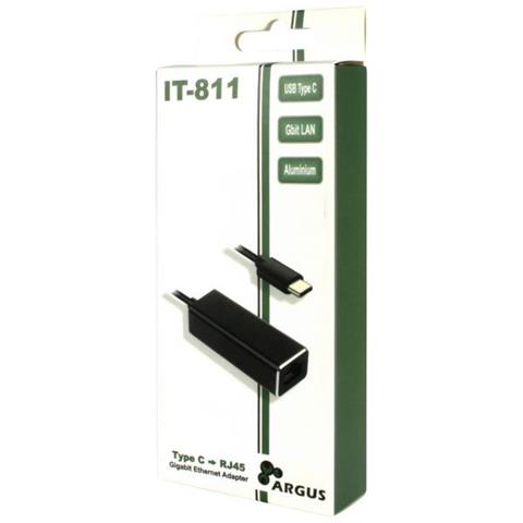 ARGUS IT-811 USB-C RJ-45 Nero cavo di interfaccia e adattatore - Foto 2
