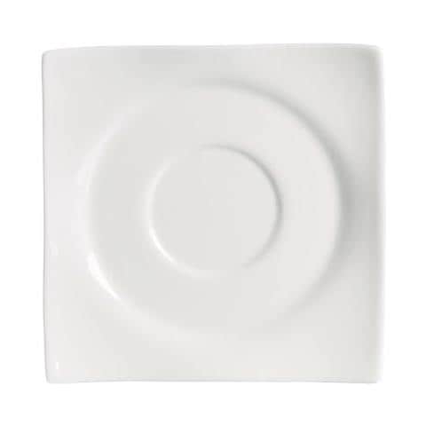 Piattino Sinfonia Quadrato Bianco - Foto 1