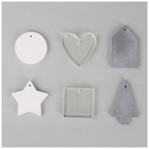 Stampo In Silicone 6 Forme - Casa, Tondo, Quadrato, Cuore, Albero, Stella - Foto 2