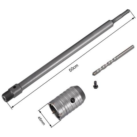 Fresa A Tazza 45 Mm Asta Prolunga. 0 Cm Per Trapano Attacco Sds Plus - Foto 1