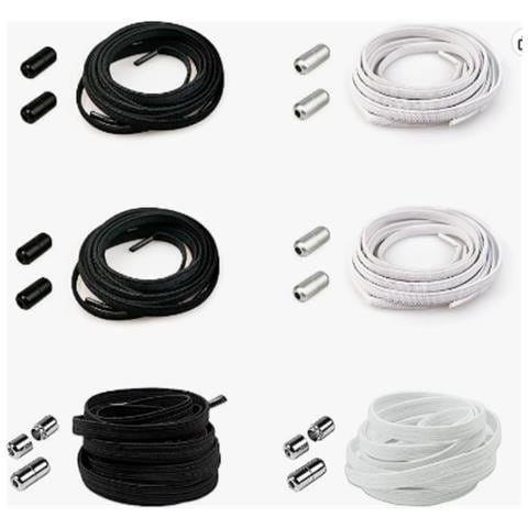 Lacci Elastici Con Chiusura A Capsula - 6 Paia Multicolor - Foto 1