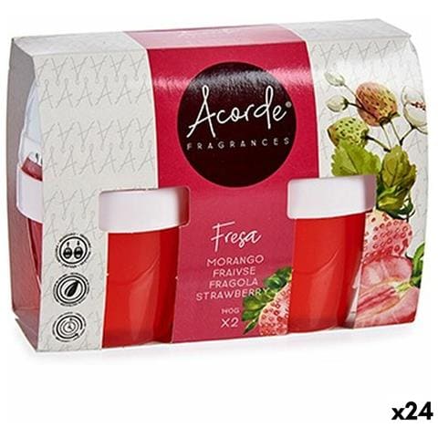Set Deodorante Per Ambienti Gel Fragola (24 Unità) - Foto 1