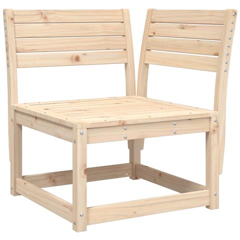 Divano Angolare Da Giardino 73x73x78 Cm Legno Massello Di Pino - Foto 2