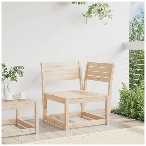 Divano Angolare Da Giardino 73x73x78 Cm Legno Massello Di Pino - Foto 3
