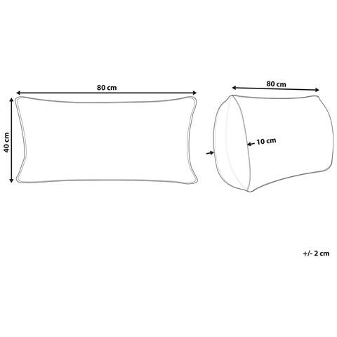 Guanciale In Piume E Piumino Bianco 40 X 80 Cm Vihren - Foto 6