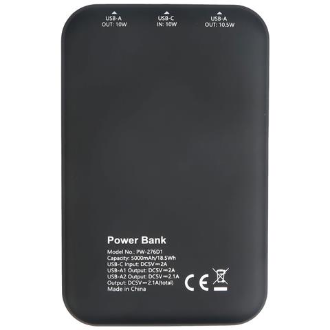 ES641040 batteria portatile Polimeri di litio (LiPo) 5000 mAh Nero - Foto 2