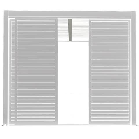 Lamm - Laterale Scorrevole Con Lamelle Per Pergola Bioclimatica Da 3 M - Foto 3