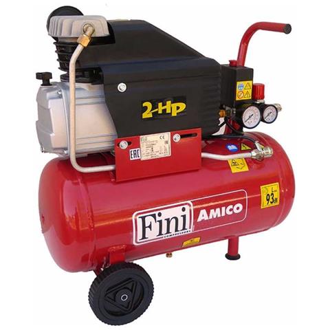 Compressore Elettrico Carrellato 25lt Motore 2hp Amico Fini - Foto 1