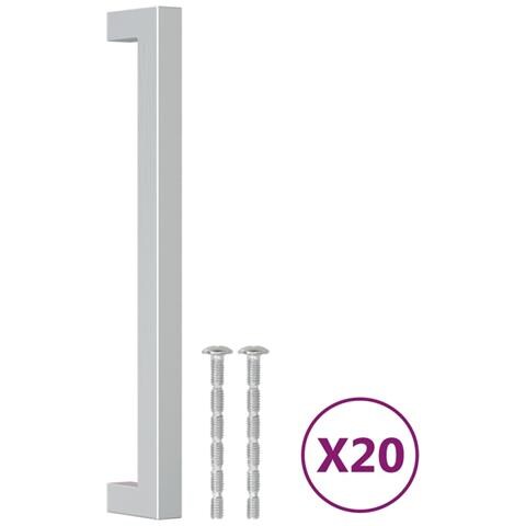 Maniglie per Mobili 20 pz Argento 192 mm in Acciaio Inox - Foto 2