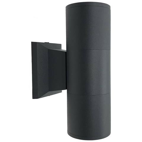 Applique A Parete Doppia Luce Giardino Esterno Ip55 2 X Porta Faretto Gu10 Es01n - Foto 1