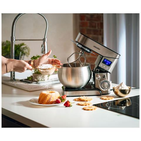 Robot da Cucina MS4228 con Capacità 5 Litri 6 Livelli di Velocità Potenza 2000 W Colore Argento - Foto 8