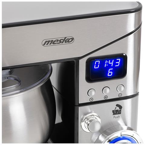 Robot da Cucina MS4228 con Capacità 5 Litri 6 Livelli di Velocità Potenza 2000 W Colore Argento - Foto 2