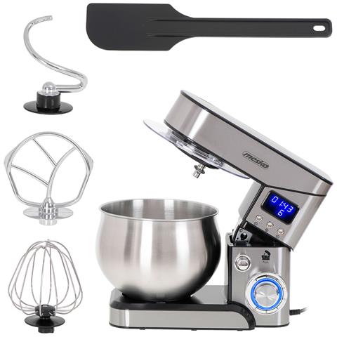 Robot da Cucina MS4228 con Capacità 5 Litri 6 Livelli di Velocità Potenza 2000 W Colore Argento - Foto 1